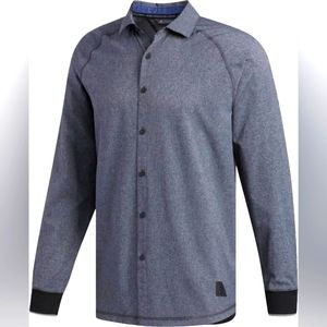 Men's adicross Beyond 18 Woven Oxford Long Sleeve Shirt NWT